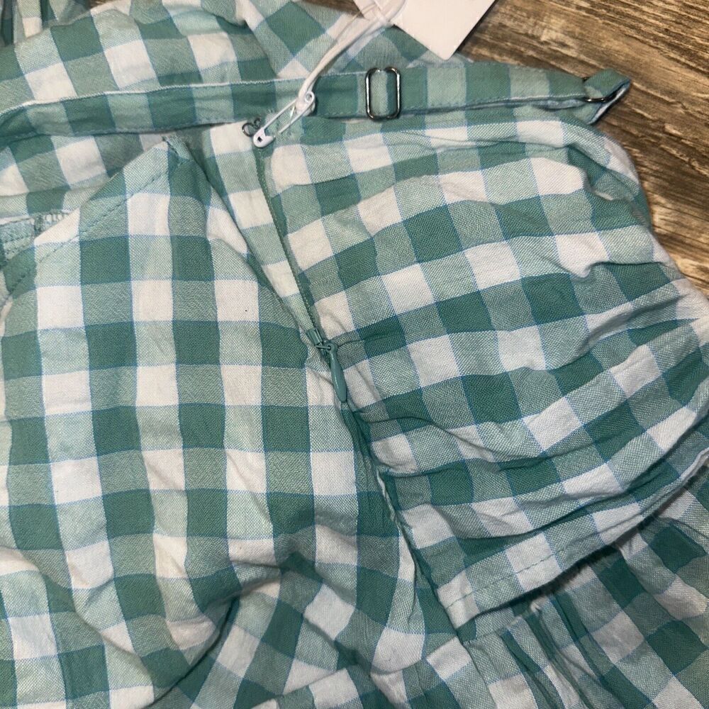 Nordstrom Green Gingham Tie Back Ankle Jumpsuit SZ 2XL. NWT. 6 - Picture 7 of 10